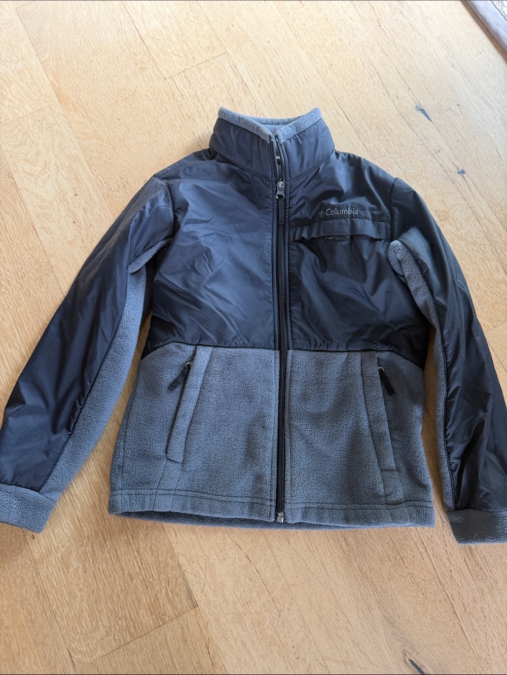 Columbia Kids Two-Tone Gray Full-Zip Jacket